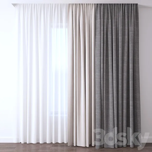 Curtain 3D Model