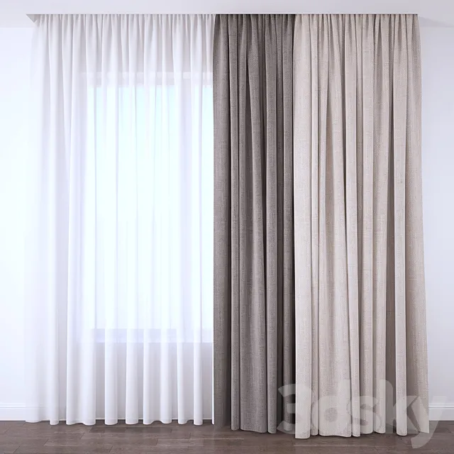 Curtain 3D Model