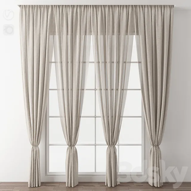 Curtain 3D Model