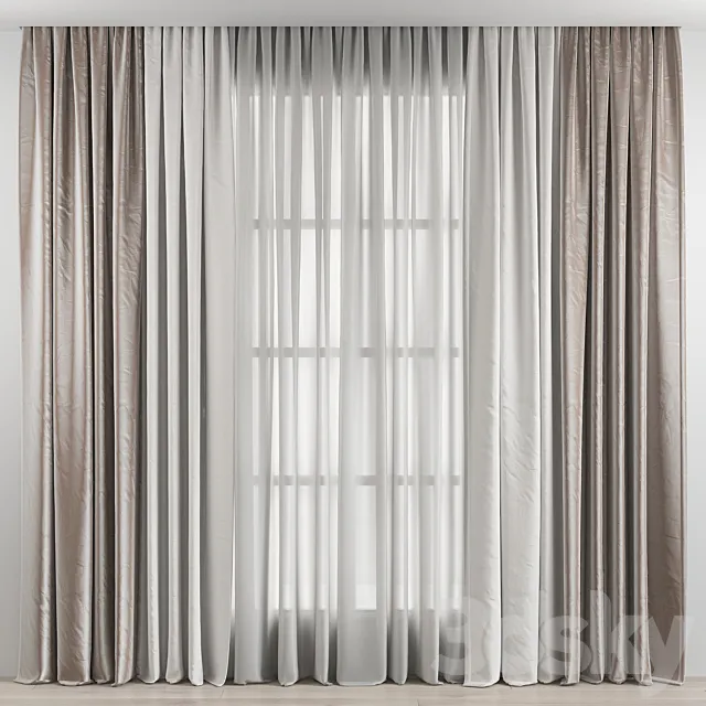 Curtain 3D Model