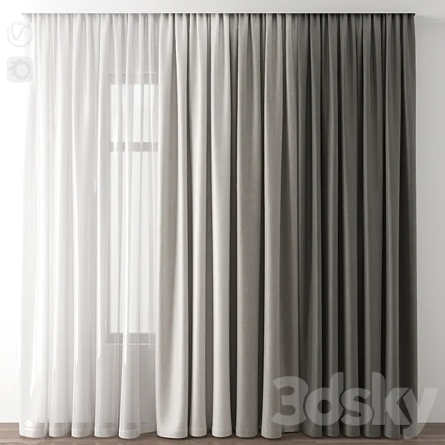 Curtain 3D Model