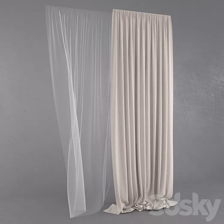 curtain 3D Model