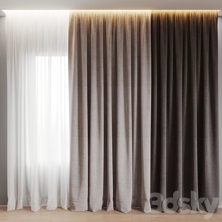 curtain 4 3D Model