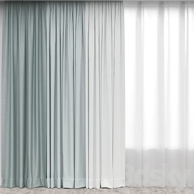 Curtain 4 3D Model