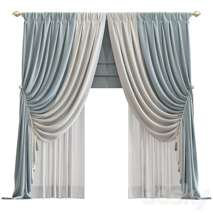 Curtain #4 3D Model Free