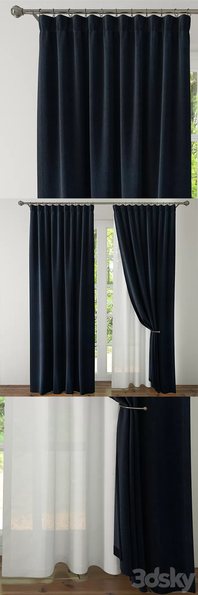 Curtain 4 3D Model