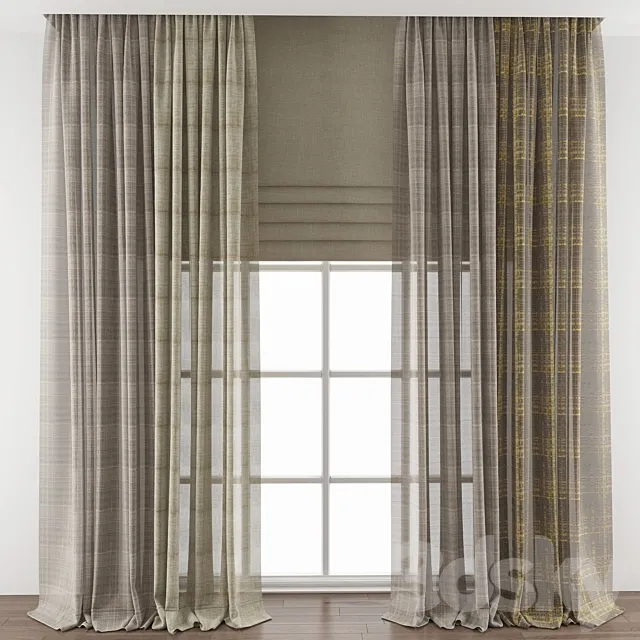 Curtain 402 3D Model