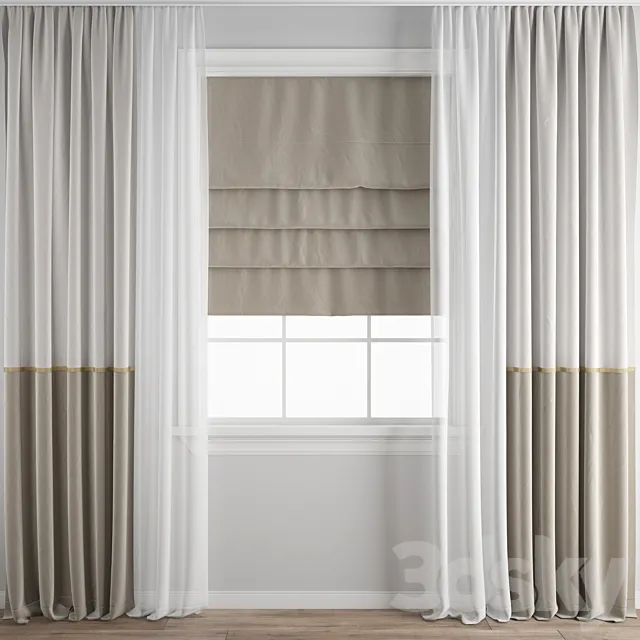 Curtain 403 3D Model