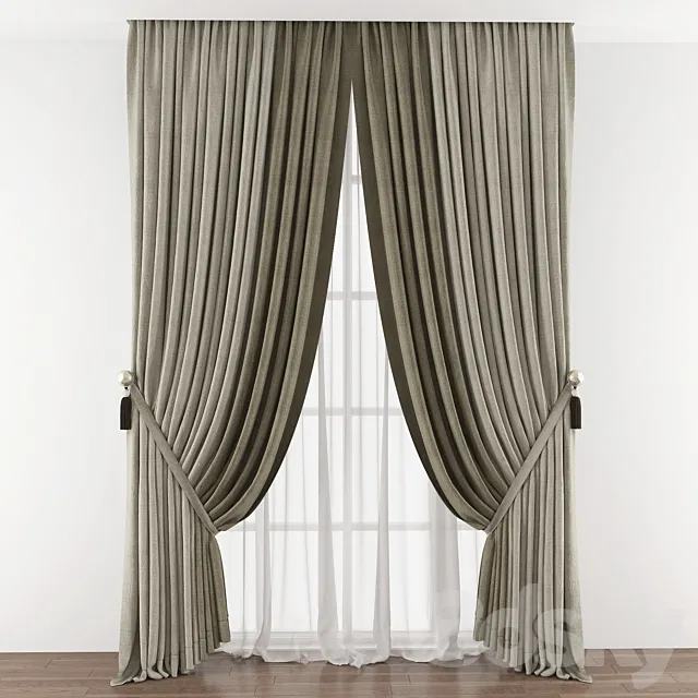 Curtain 404 3D Model