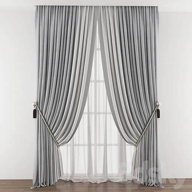Curtain 408 3D Model