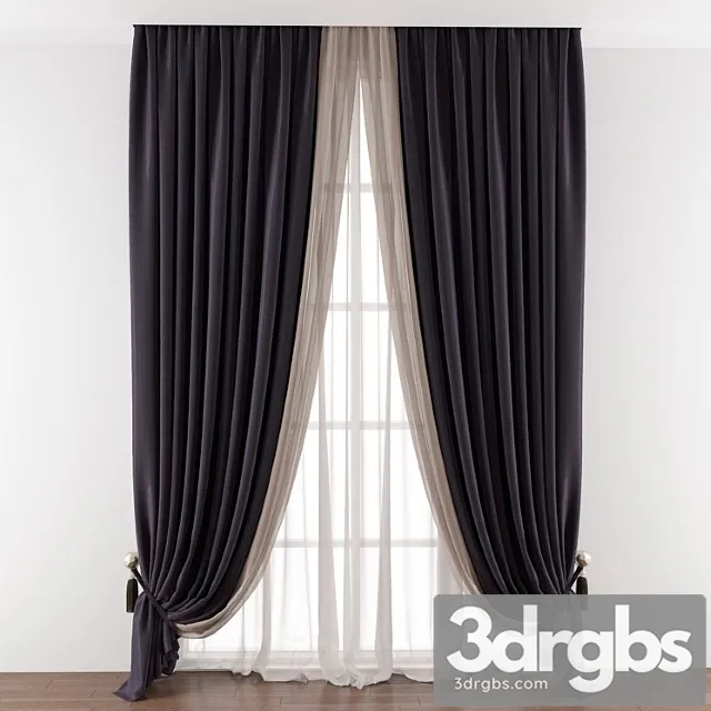 Curtain 413 1 3D Model Free