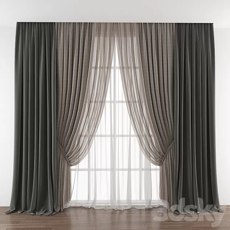 Curtain 415 3D Model