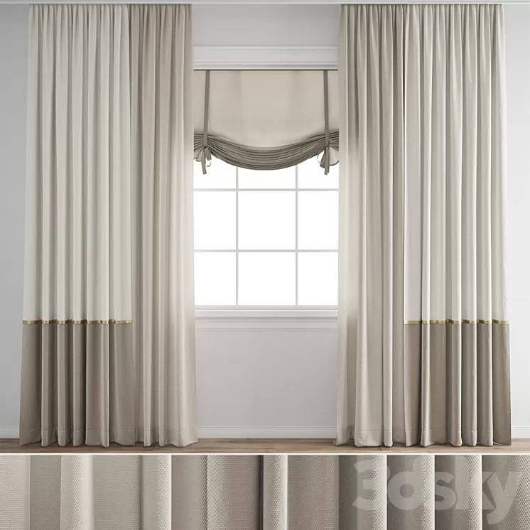 Curtain 416 3D Model Free