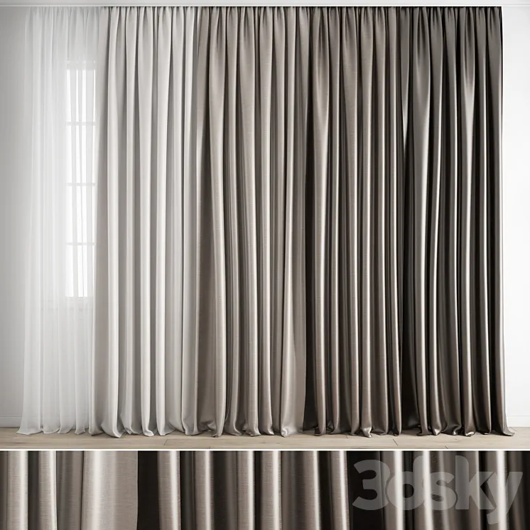 Curtain 426 3D Model Free