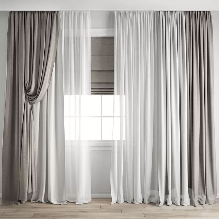 Curtain 428 3D Model Free