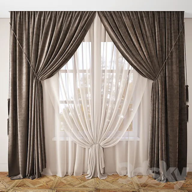Curtain 43 3D Model