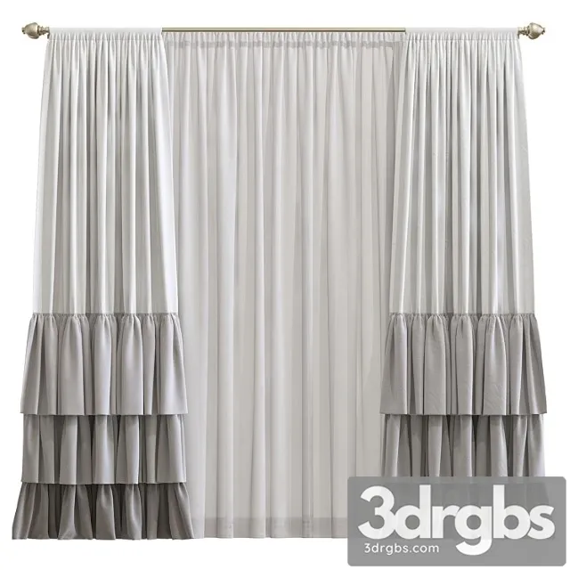 Curtain 43 8 3D Model Free