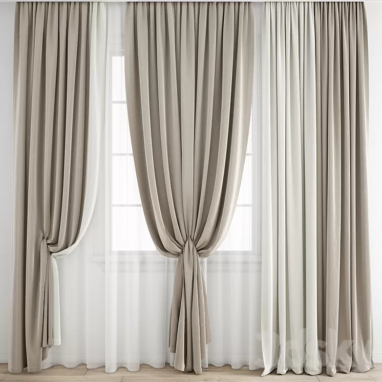 Curtain 436 3D Model Free