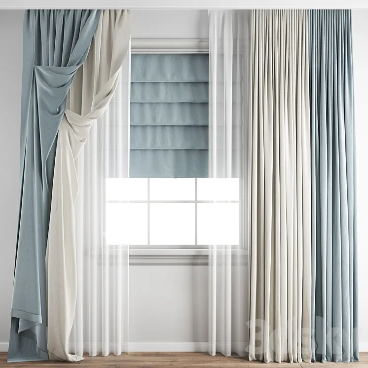 Curtain 438 3D Model Free