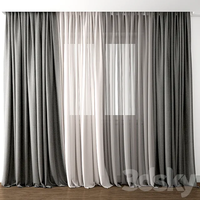 Curtain 44 3D Model
