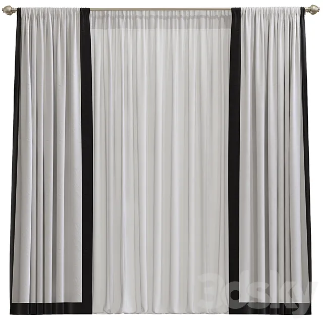 Curtain #444 3D Model