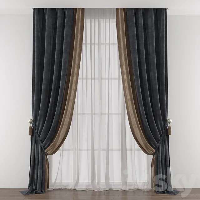 Curtain 446 3D Model