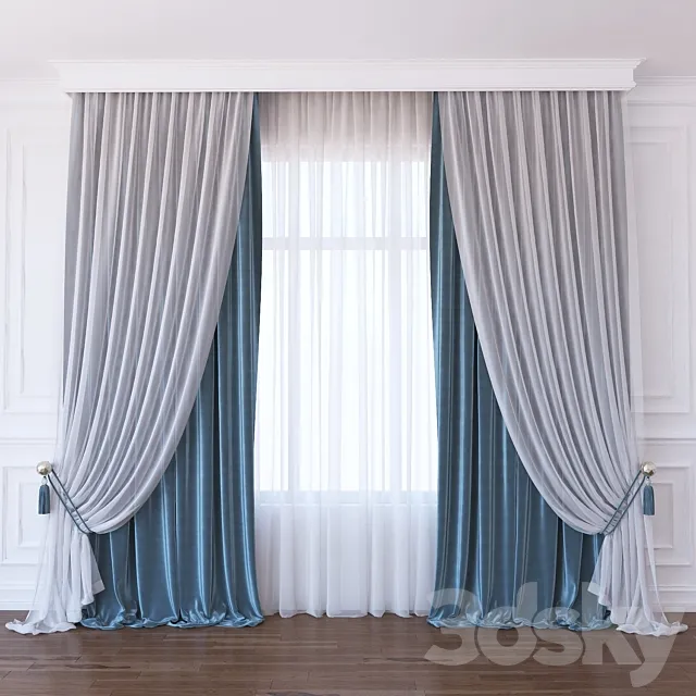 Curtain 457 3D Model