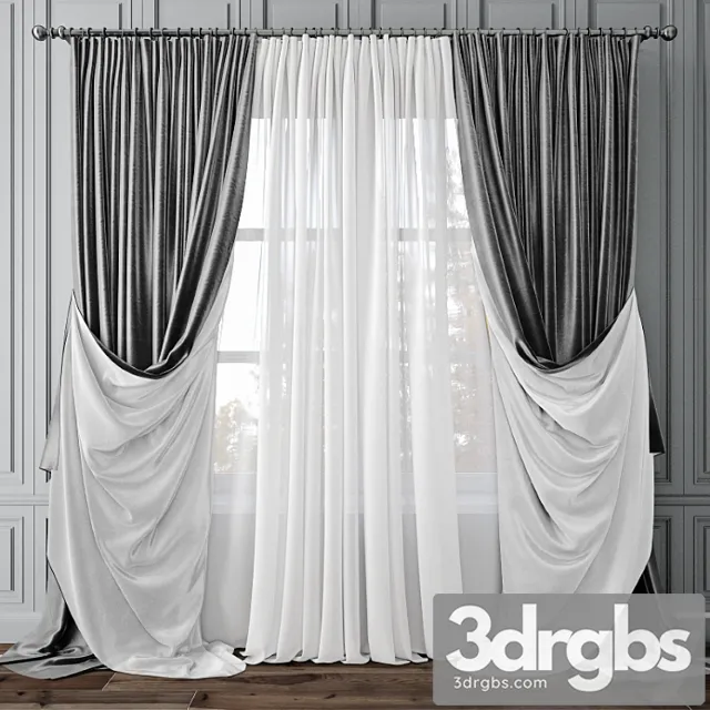 Curtain 46 3D Model Free
