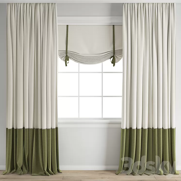 Curtain 461 3D Model Free