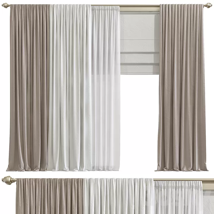 Curtain #48 3D Model