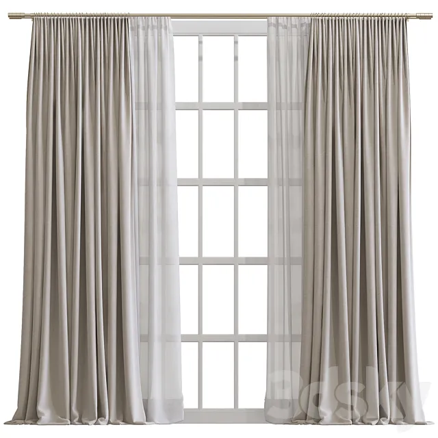 Curtain #481 3D Model