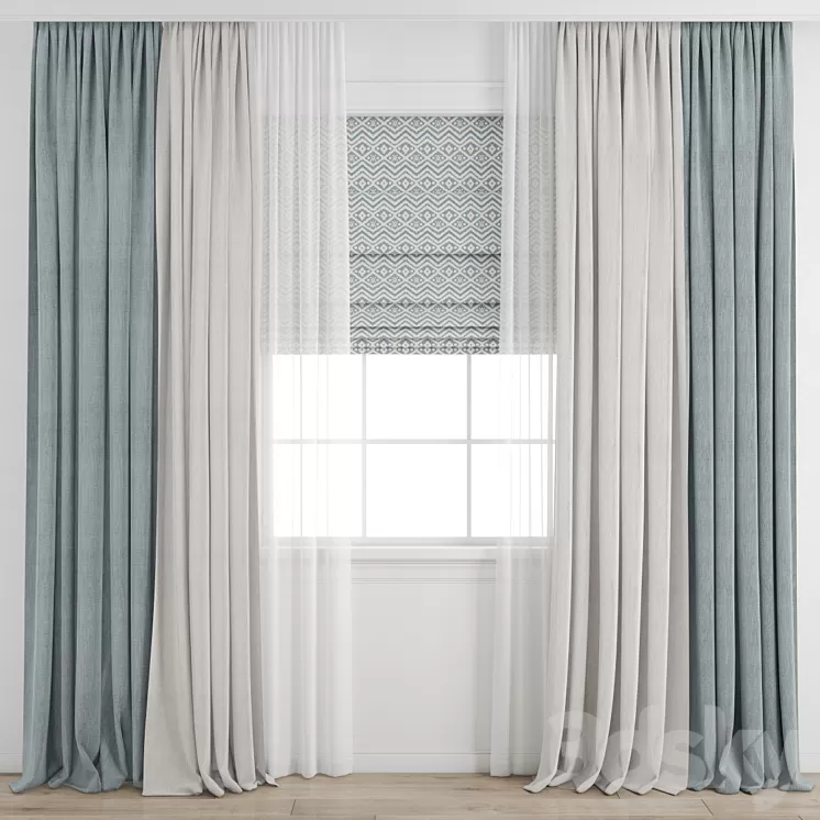 Curtain 491 3D Model Free