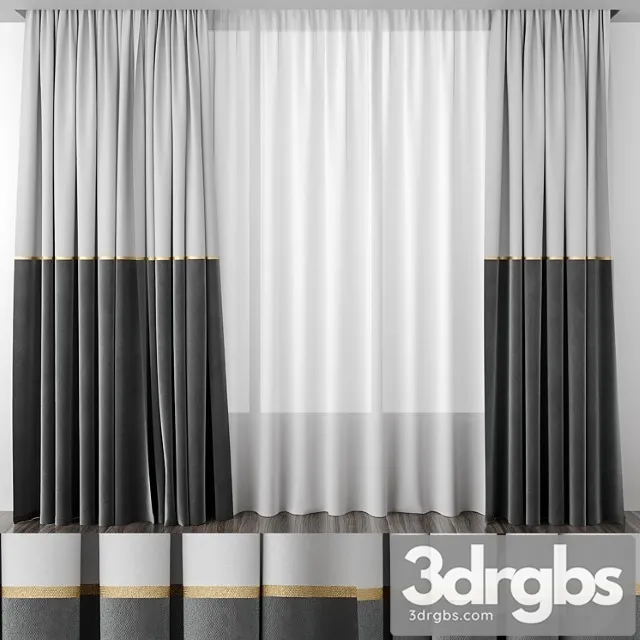 Curtain 51 (2) 3D Model Free