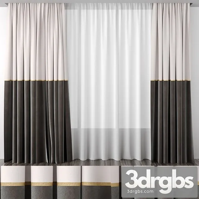 Curtain 52 3D Model Free