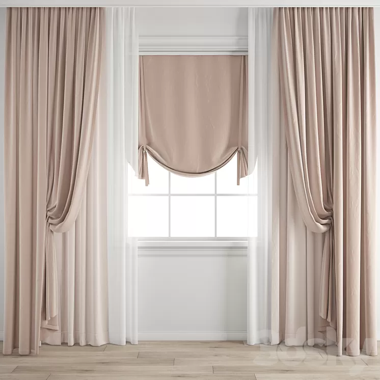 Curtain 522 3D Model Free