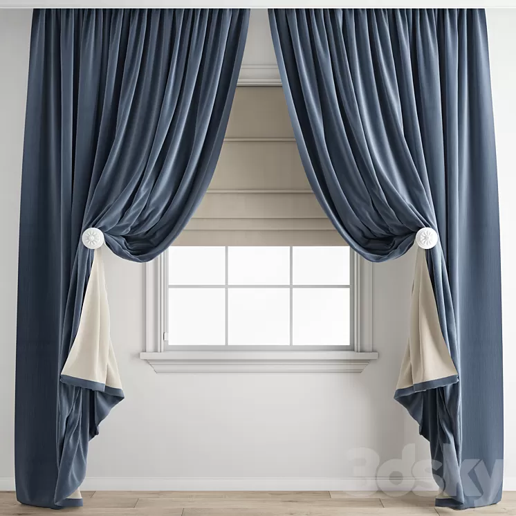 Curtain 531 3D Model Free
