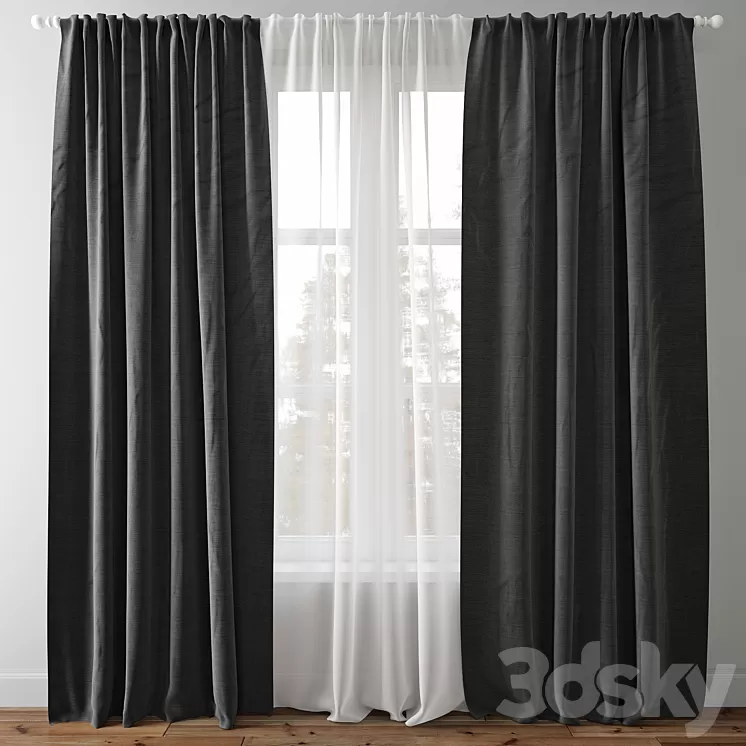 Curtain 54 3D Model