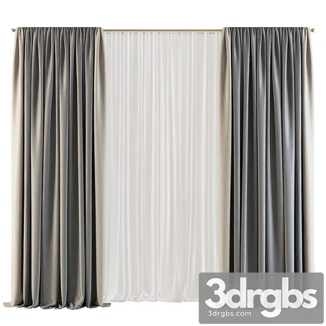 Curtain 540 3D Model Free