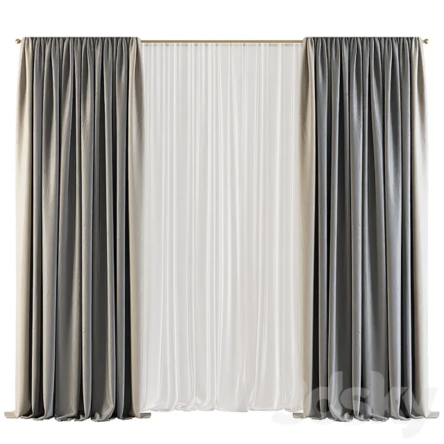 Curtain 540 3D Model