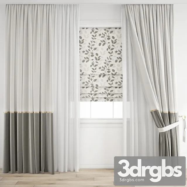 Curtain 544 2 3D Model Free
