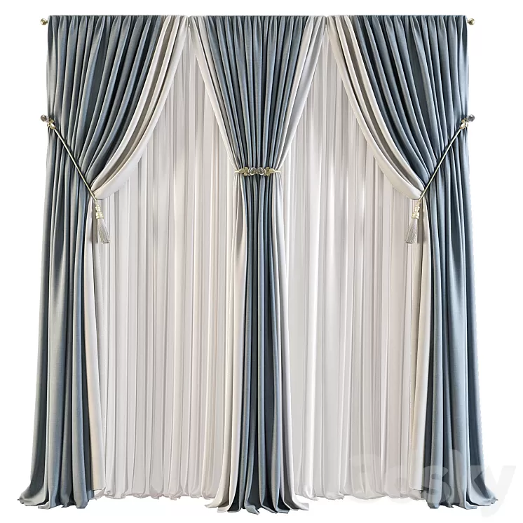Curtain 554 3D Model