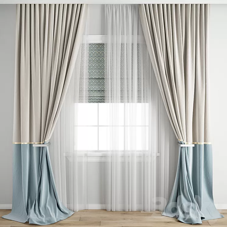 Curtain 558 3D Model Free