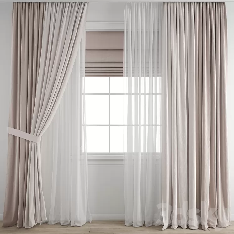 Curtain 561 3D Model Free