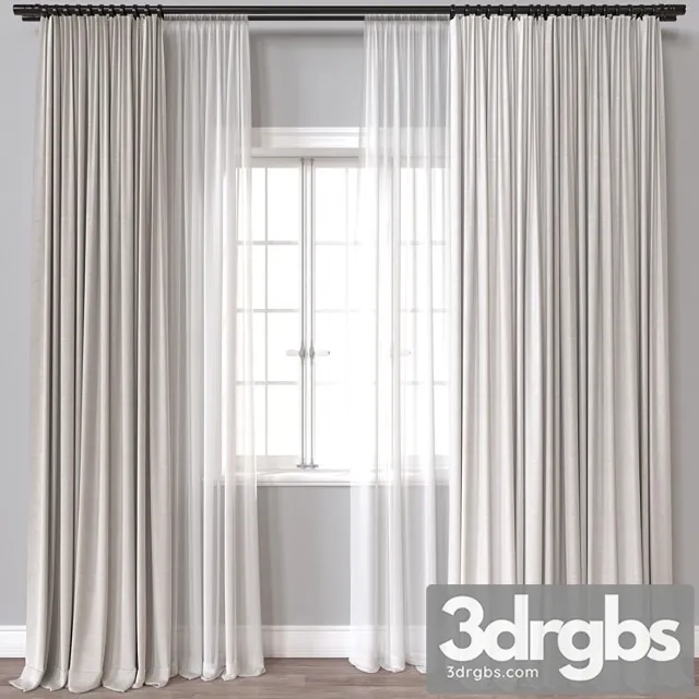 Curtain 570 2 3D Model Free