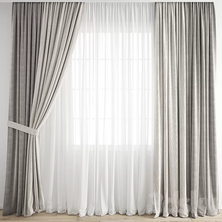 curtain 571 3D Model Free