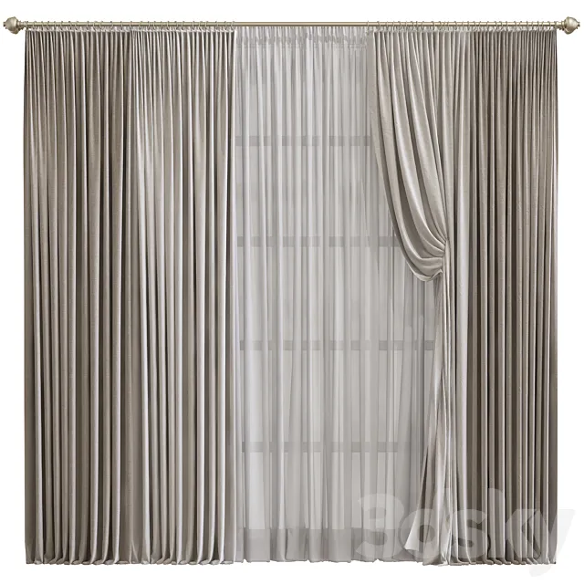 Curtain #572 3D Model