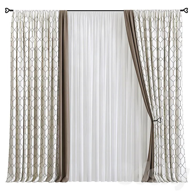 Curtain 580 3D Model