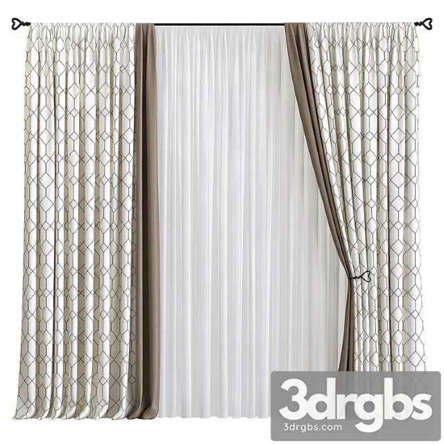 Curtain 580 3D Model Free