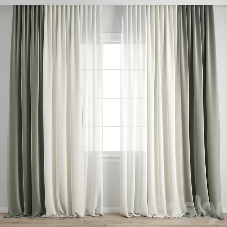 Curtain 580 3D Model Free