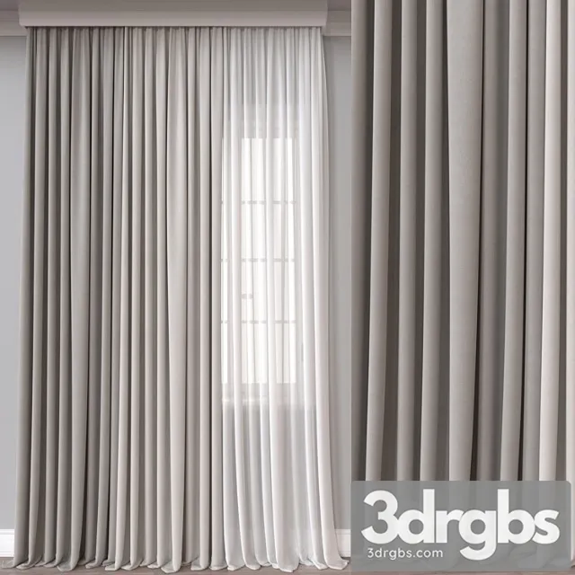 Curtain 586 2 3D Model Free